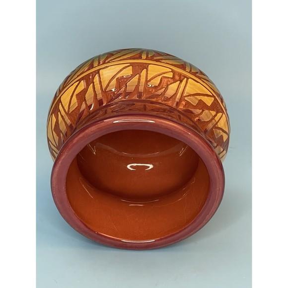 Red Earth Pottery Bud Bowl Mesa Verde Cortez Co Native American Made Signed - Picture 2 of 10